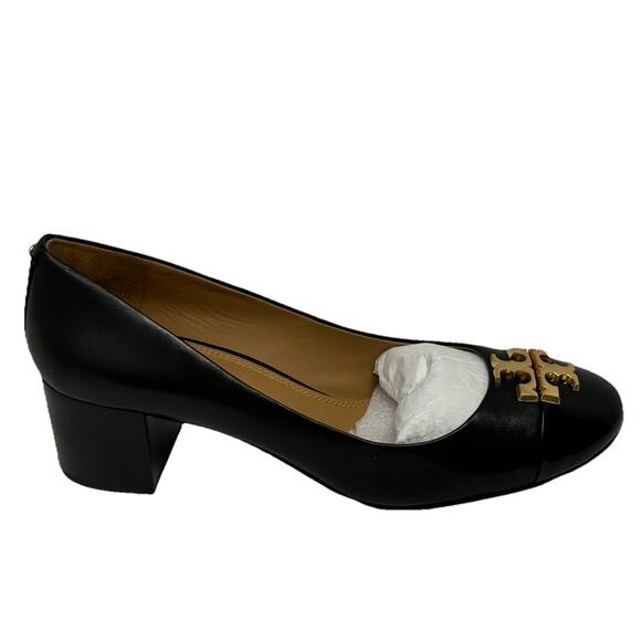 Tory Burch heels black leather Everly 9 shoes - Picture 4 of 10